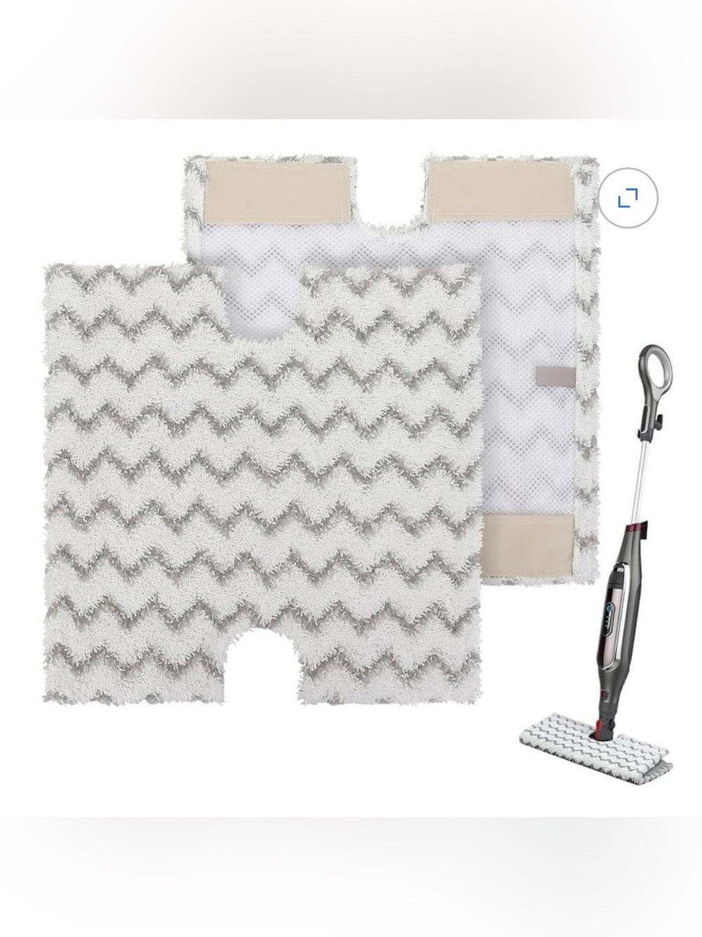 New shark Steam Mop Pads Replacement for Shark Lift-Away Pro & Genius pck 2